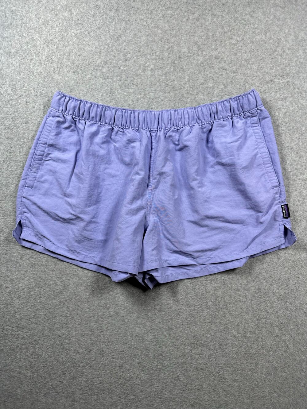 Patagonia Barely Baggies Athletic Shorts Women's Large Violet Purple Activewear